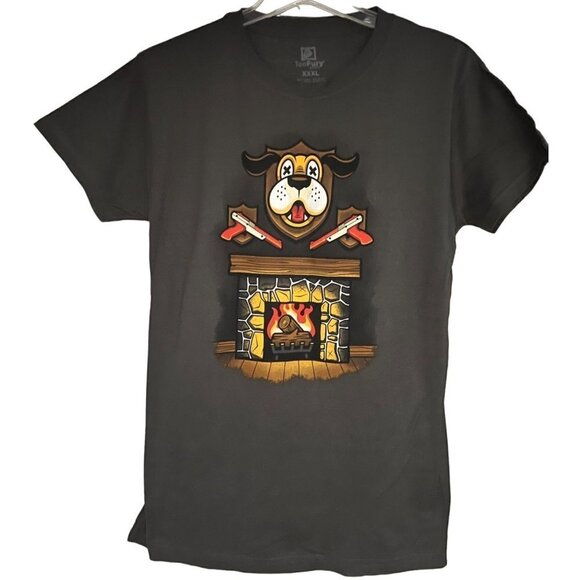 Teefury Mashup Womens Juniors Nintendo Duck Hunt NES Gray Graphic T-Shirt 3XL - Picture 1 of 3